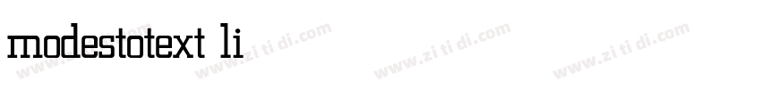 modestotext light字体转换 modestotext light字体转换